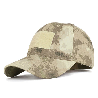 Casquette militaire camouflage tactique avec velcro, réglable