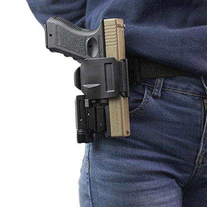 Holster Tactique Ceinture Nylon – Compatible Glock 17/19/22/23, Rotation 360°, Main Droite