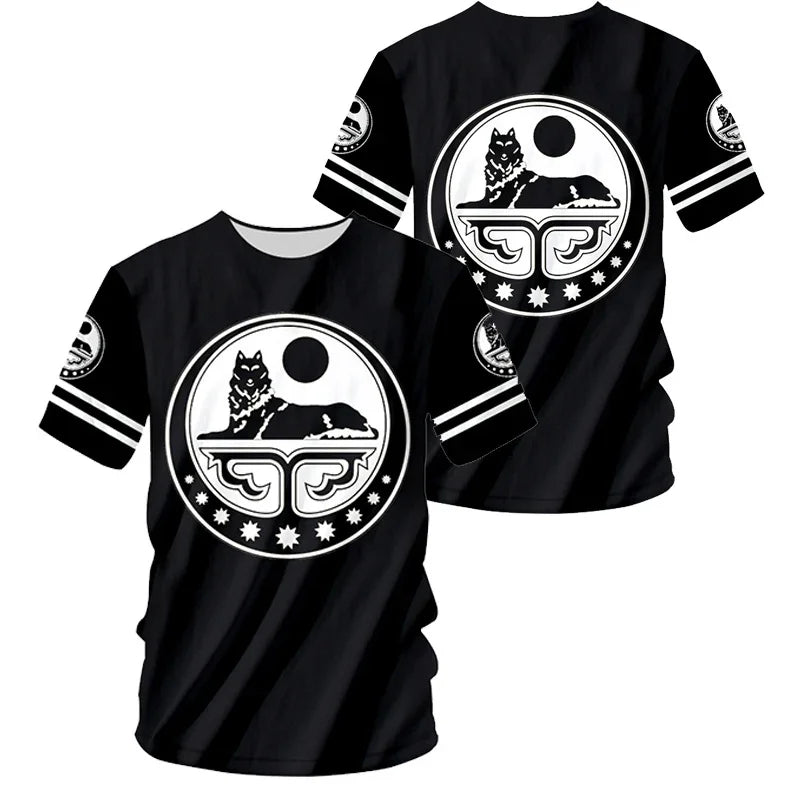 T-Shirt Graphique Emblème Tchétchénie Impression 3D – Streetwear Hip Hop | XXS à 4XL & Enfant | 9 Coloris - BLACKBEARD OUTDOOR INDUSTRIES