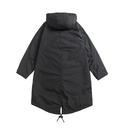 Parka militaire M51 queue de poisson, style M65, mixte, noir ou kaki