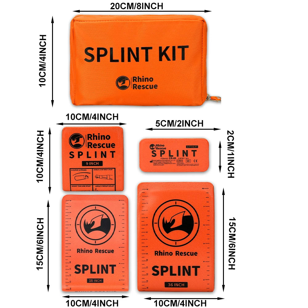 Attelle de Secours RHINO Rescue – Combat Splint Aluminium | Fractures & Immobilisation