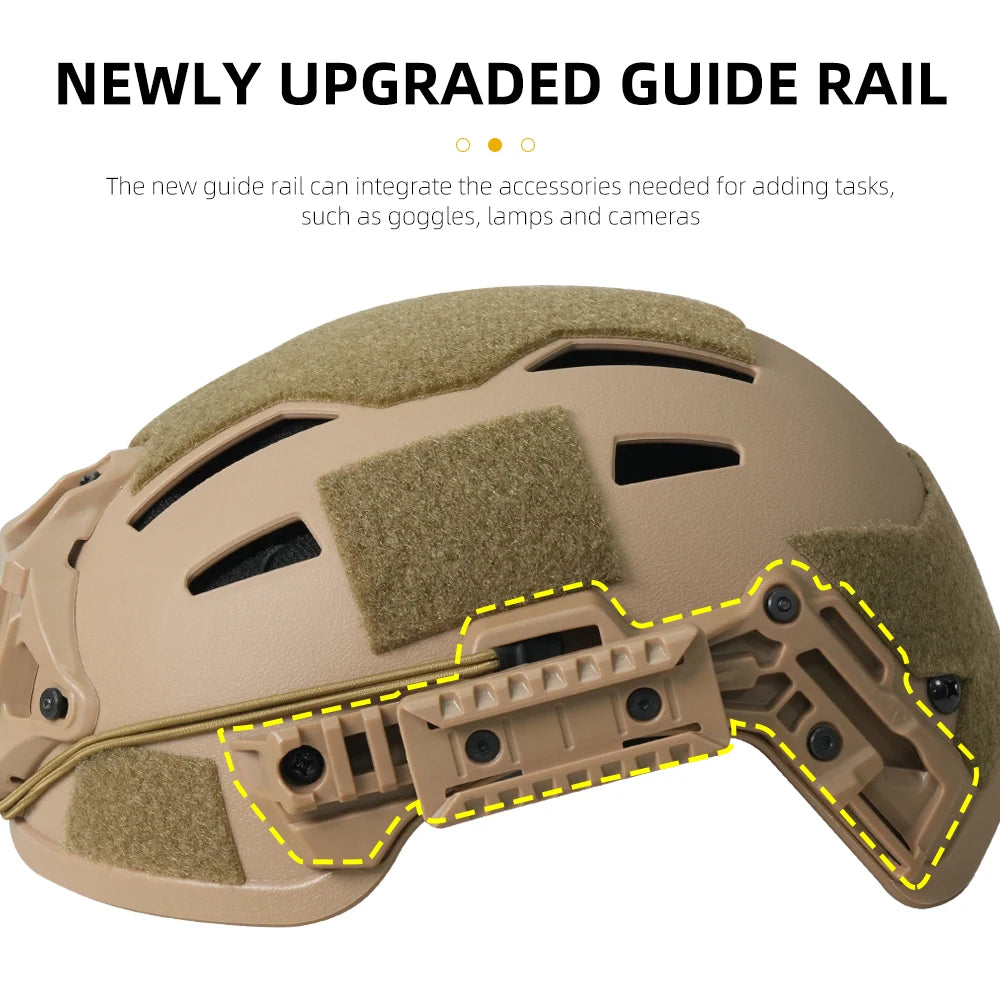 Casque airsoft FAST tactique ABS léger BOOIU - BLACKBEARD OUTDOOR INDUSTRIES