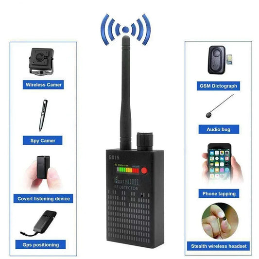 Détecteur RF Anti-Espion Polyvalent – Caméra Espion, GPS, Micro, Drone, Signal GSM 2G/3G/4G/5G Ma boutique