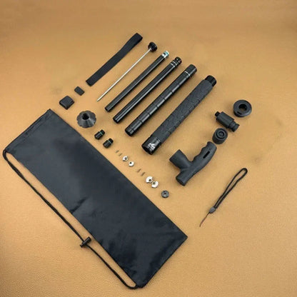 Canne-Matraque Télescopique EDC 96 cm – Alliage Aluminium, Pliable | Défense, Randonnée, Brise-Vitre