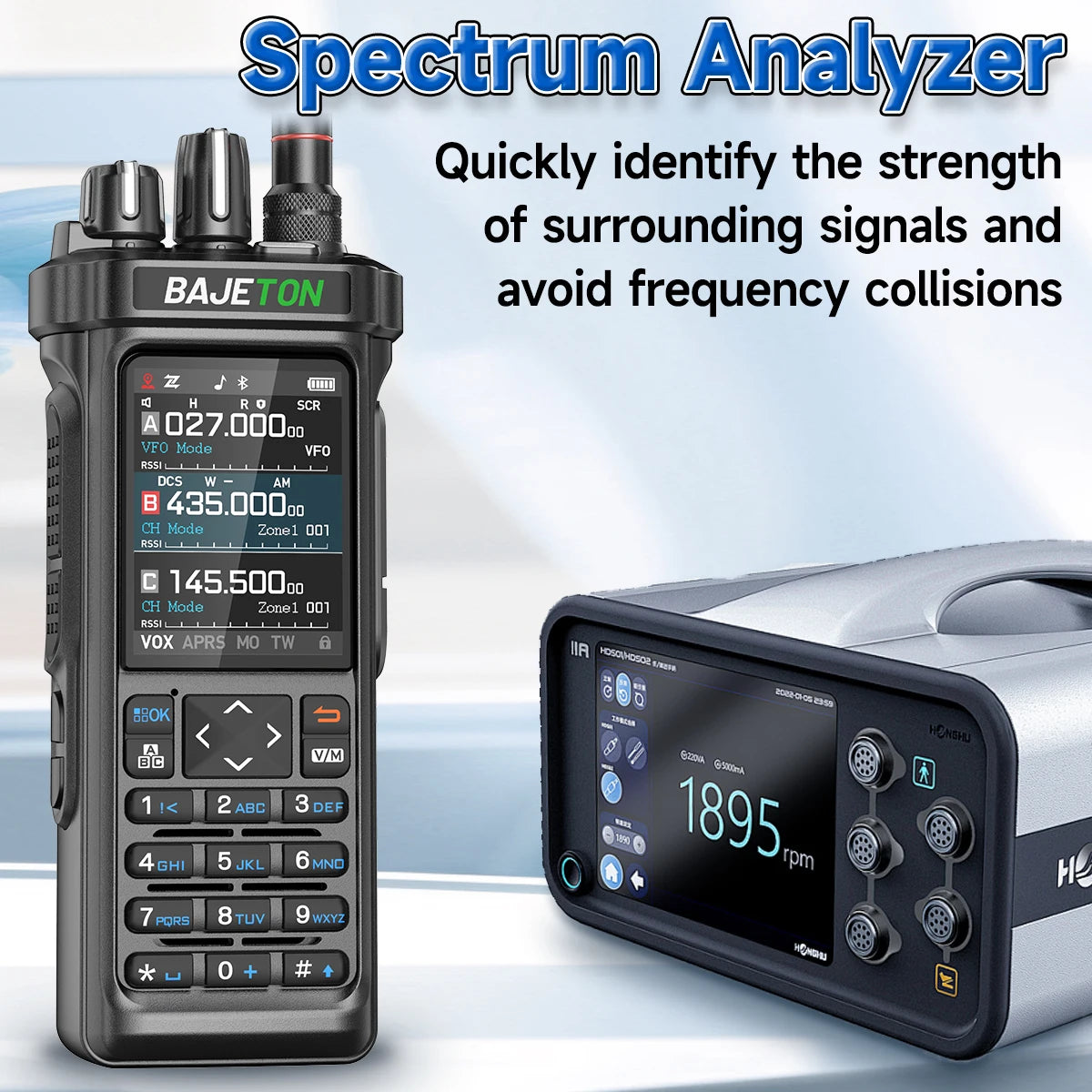 BAJETON BJ-9000 – talkie-walkie APRS GPS 10W, VHF/UHF & CB 27 MHz, récepteur AM/FM/SSB, programmation Bluetooth, USB‑C, triple veille - BLACKBEARD OUTDOOR INDUSTRIES