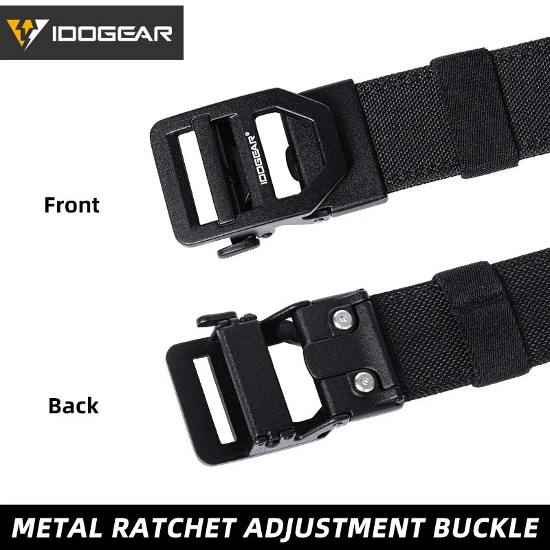IDOGEAR Tactical 1.5" Belt Metal Buckle Adjustable Ma boutique