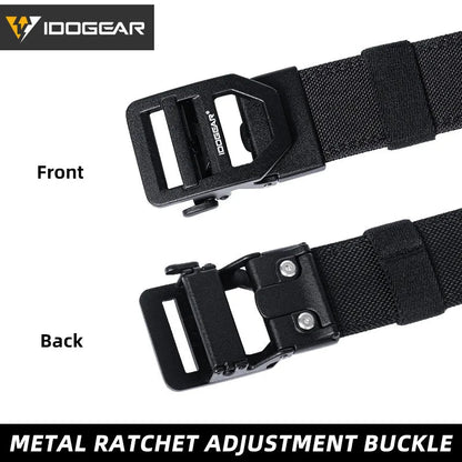 IDOGEAR Tactical 1.5" Belt Metal Buckle Adjustable Ma boutique