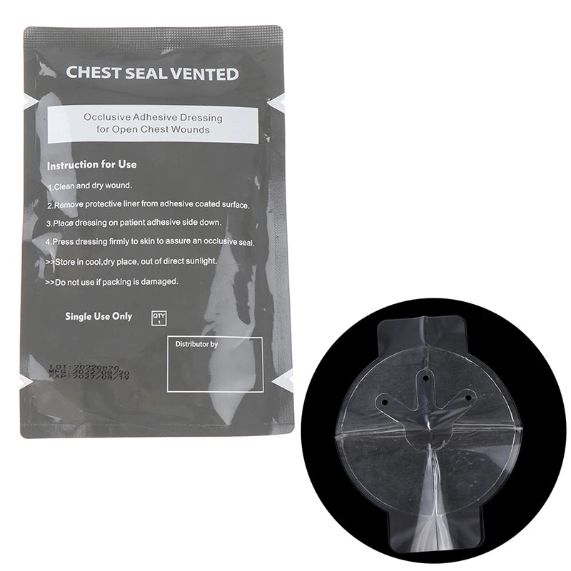 Pansement thoracique occlusif avec ou sans évent