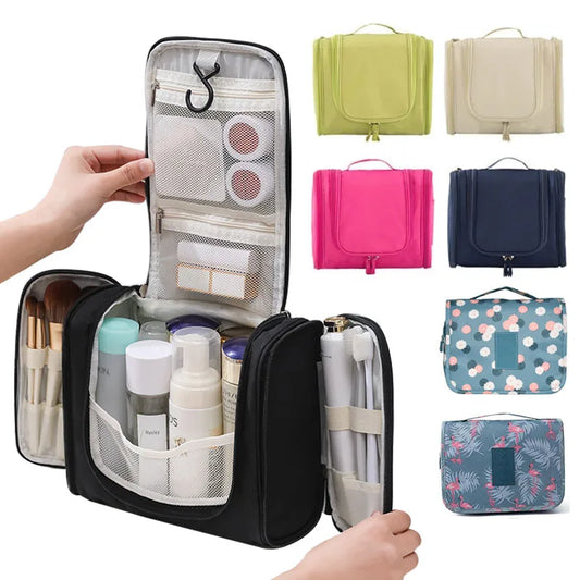 Trousse Maquillage Voyage Femme SNUGUG – Organisateur Cosmétique Oxford Suspendu (12 motifs)