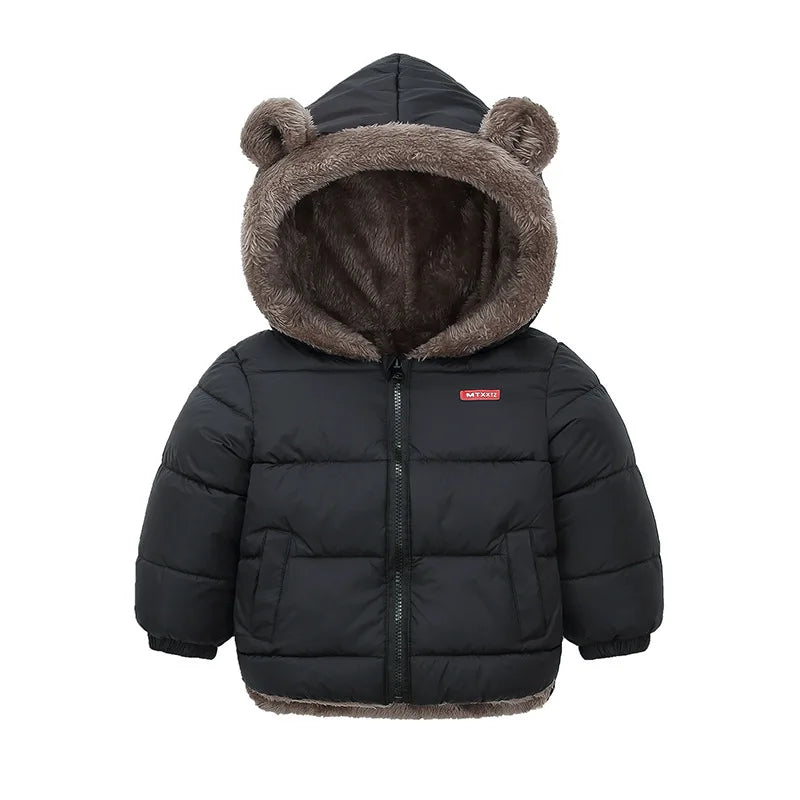 Veste Bébé Fille & Garçon à Capuche en Coton Épais et Douillet – Manteau Polaire et Rembourré en Cachemire – Vêtement d’Hiver Chaud pour Enfants 4-6 Ans - BLACKBEARD OUTDOOR INDUSTRIES