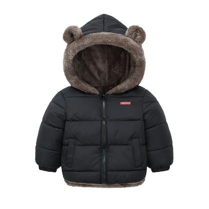 Veste Bébé Fille & Garçon à Capuche en Coton Épais et Douillet – Manteau Polaire et Rembourré en Cachemire – Vêtement d’Hiver Chaud pour Enfants 4-6 Ans - BLACKBEARD OUTDOOR INDUSTRIES