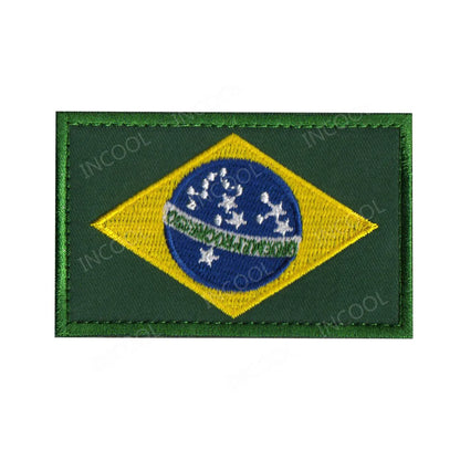 Patch Drapeaux Brodés Amérique et Caraïbes – 8×5 cm avec Velcro - BLACKBEARD OUTDOOR INDUSTRIES