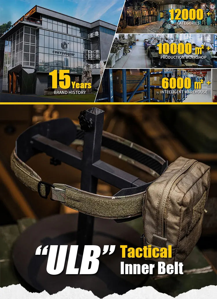 Ceinture Tactique Emersongear ULB – Ultra-Légère et Ultra-Fine pour les Activités Tactiques Ma boutique