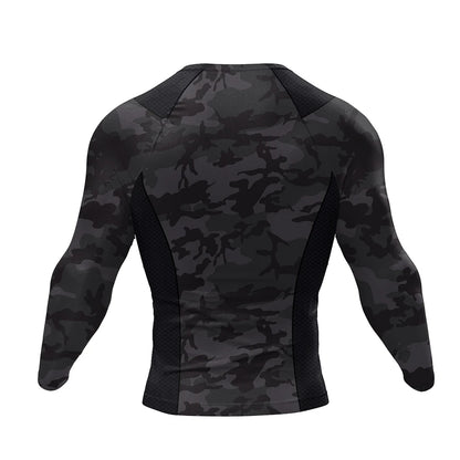 Ensemble T-shirt Rashguard Jiu Jitsu No Gi + Shorts MMA – Compression et Confort pour Hommes, Idéal pour Boxe, Jiu Jitsu, Kickboxing, Muay Thai - BLACKBEARD OUTDOOR INDUSTRIES