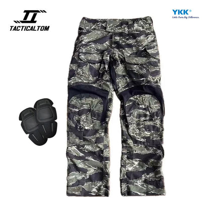 Ensemble Tactique Tom Jungle Tiger GEN3 - Vêtements de Combat Outdoor Résistants aux Déchirures, Pantalons G3 + Veste GEN3, Durable et Confortable BLACKBEARD OUTDOOR INDUSTRIES