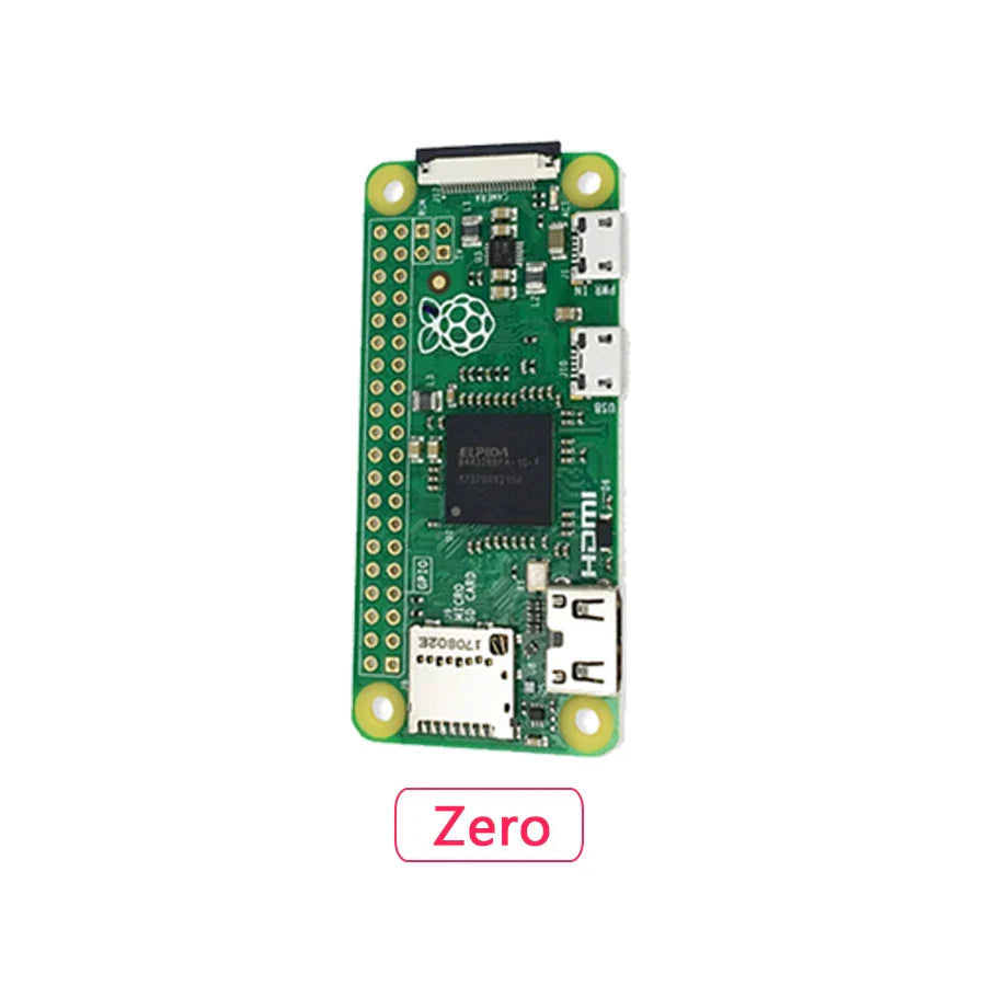 Carte Raspberry Pi Zero Officielle – Zero / Zero W / Zero 2 W / Zero-Solder / Zero W-Solder avec Header Soudé – 512 Mo RAM – Puce Broadcom Ma boutique