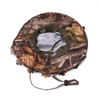Casquette Tactique Camouflage 3D à Feuilles Bioniques – Chasse, Airsoft, Pêche, Observation Nature - BLACKBEARD OUTDOOR INDUSTRIES