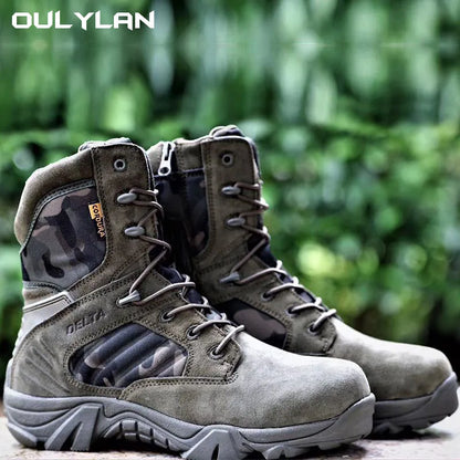 Bottes Tactiques Camouflage Homme – Chaussures de Randonnée Combat Outdoor Unisexe