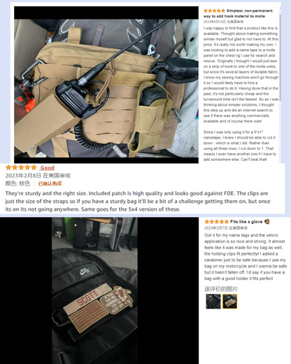 Nylon Tactical Patches Board – Support MOLLE Multi-Usage pour Patchs - BLACKBEARD OUTDOOR INDUSTRIES