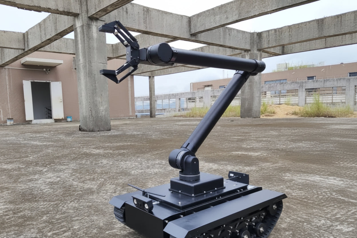 Châssis Robot Chenillé TR500 50 kg — STM32 Programmable — Police, Déminage, Sauvetage, R&D & Robotique - BLACKBEARD OUTDOOR INDUSTRIES