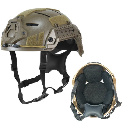 Casque tactique airsoft haute coupe avec rails, 50–55 cm