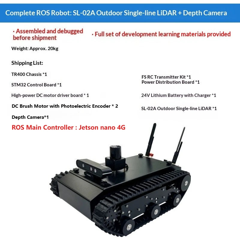 Robot Autonome SLAM — Navigation ROS, Raspberry Pi / Jetson Nano, Contrôle en Essaim — Police, Déminage, Sauvetage, R&D - BLACKBEARD OUTDOOR INDUSTRIES