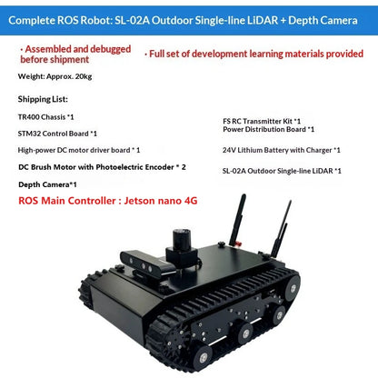 Robot Autonome SLAM — Navigation ROS, Raspberry Pi / Jetson Nano, Contrôle en Essaim — Police, Déminage, Sauvetage, R&D - BLACKBEARD OUTDOOR INDUSTRIES