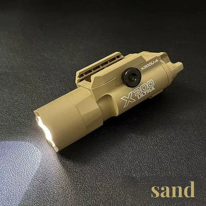 Lampe Tactique LED Rail 20mm – Stroboscope Nylon Type X300 | Airsoft & Chasse