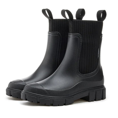 Bottes de pluie imperméables femme - Chelsea mi-mollet
