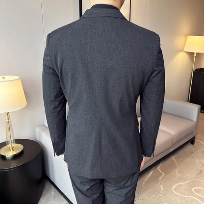 Costume homme croisé ajusté, 2 ou 3 pièces