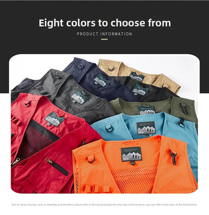 Gilet Tactique Homme Été – 14 Poches, Mesh Respirant - BLACKBEARD OUTDOOR INDUSTRIES