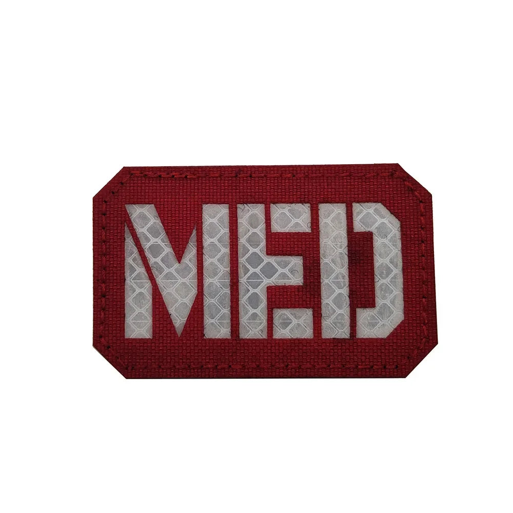 MEDIC Embroidered Patch IR Reflective Glow in Dark Tactical Military Patches Medical MED EMT PARAMEDIC Emblem PVC Rubber Badges - BLACKBEARD OUTDOOR INDUSTRIES