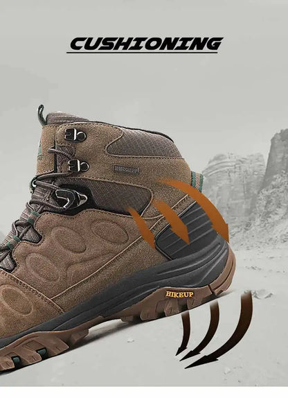 Bottes de Randonnée Hautes pour Homme – Chaussures Outdoor d’Hiver, Lacets, Antidérapantes, Confortables et Chaudes, Idéales pour Trekking et Activités Sportives - BLACKBEARD OUTDOOR INDUSTRIES