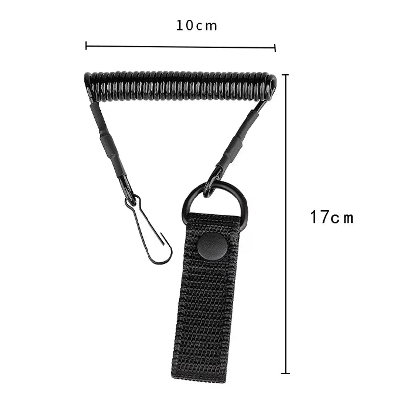 Dragonne Tactique Anti-perte Élastique - Protection Anti-vol, Anti-coupure, avec Mousqueton pour Armes de Poing et Accessoires BLACKBEARD OUTDOOR INDUSTRIES