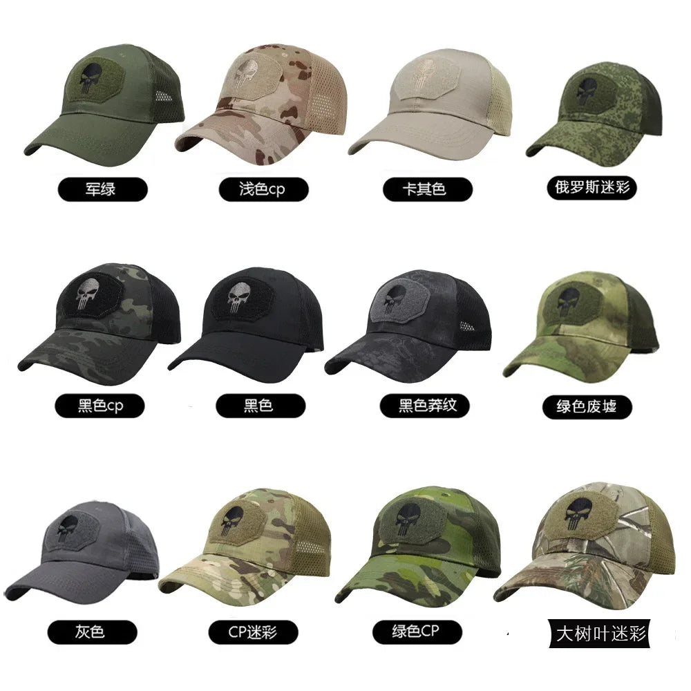 Casquette Tactique Camouflage Mesh – Forces Spéciales Respirante Unisexe | 11 Coloris - BLACKBEARD OUTDOOR INDUSTRIES