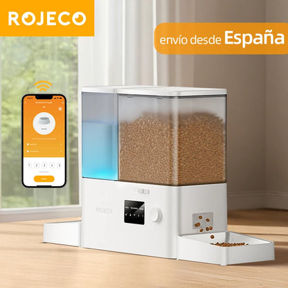 Distributeur automatique ROJECO WiFi 8,5 L pour chat – 2-en-1