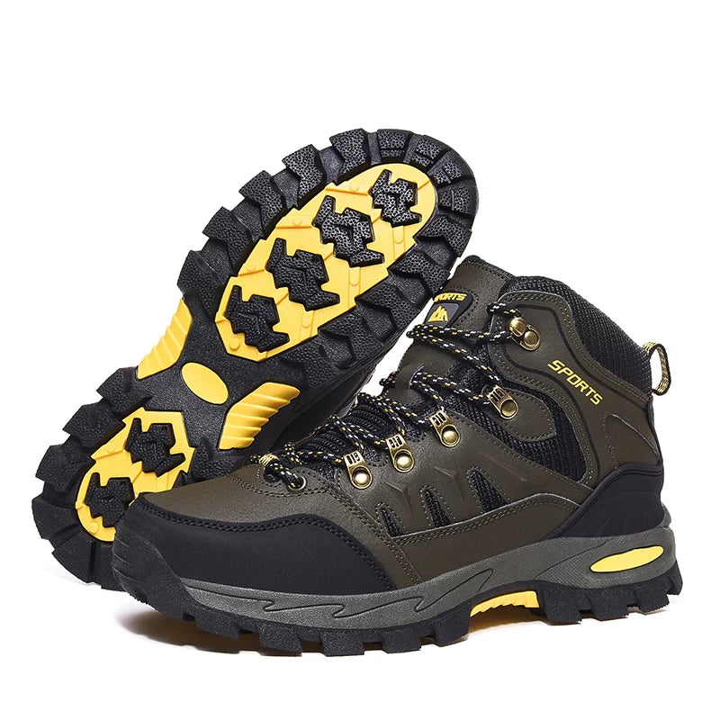 Chaussures de randonnée imperméables homme et femme, montantes
