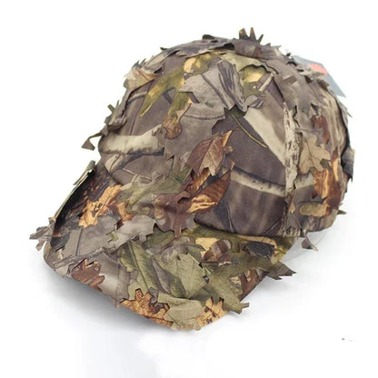 Casquette Tactique Camouflage 3D à Feuilles Bioniques – Chasse, Airsoft, Pêche, Observation Nature - BLACKBEARD OUTDOOR INDUSTRIES