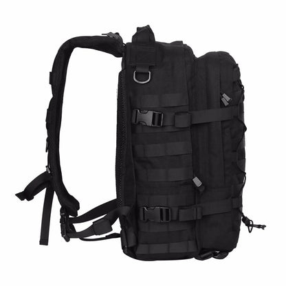 Sac à dos tactique noir 55–60 L – Nylon 1000D et MOLLE