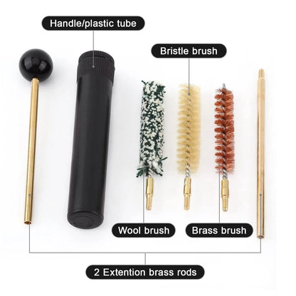 Kit de nettoyage pour canon, 5 pièces – brosses et écouvillon