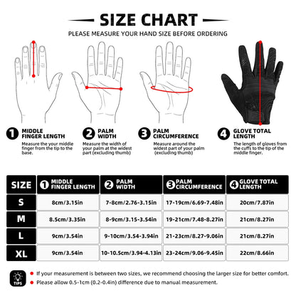 Gants Tactiques Respirants Doigts Complets - Compatibles Écran Tactile