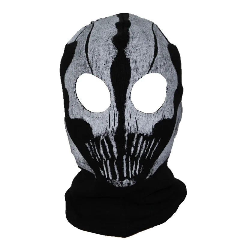 Cagoule Balaclava 100% Coton Ghost Skull – Masque Intégral Visage & Cou – Ski, Vélo, Airsoft – 26 Coloris