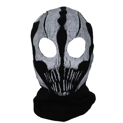 Cagoule Balaclava 100% Coton Ghost Skull – Masque Intégral Visage & Cou – Ski, Vélo, Airsoft – 26 Coloris