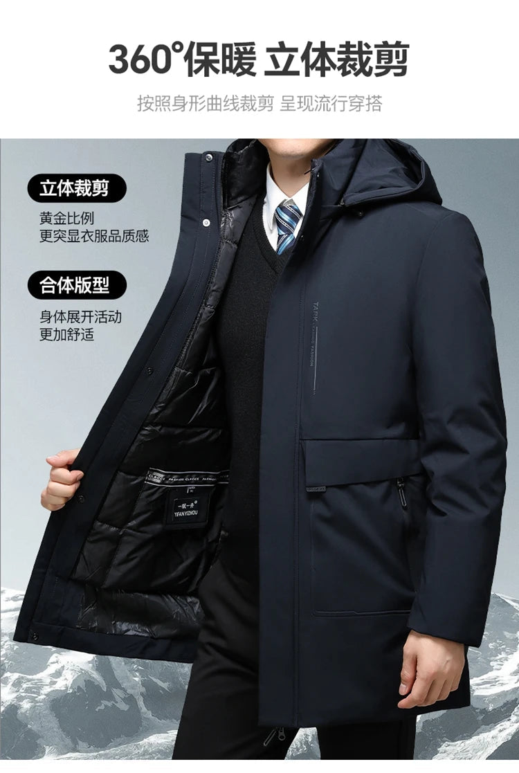 Parka Homme d'Hiver avec Col à Capuche, Résistante à l'Eau et au Vent - Confort et Chaleur -40°C BLACKBEARD OUTDOOR INDUSTRIES