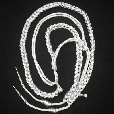 Aiguillette militaire dorée de cérémonie pour garde d'honneur et officier