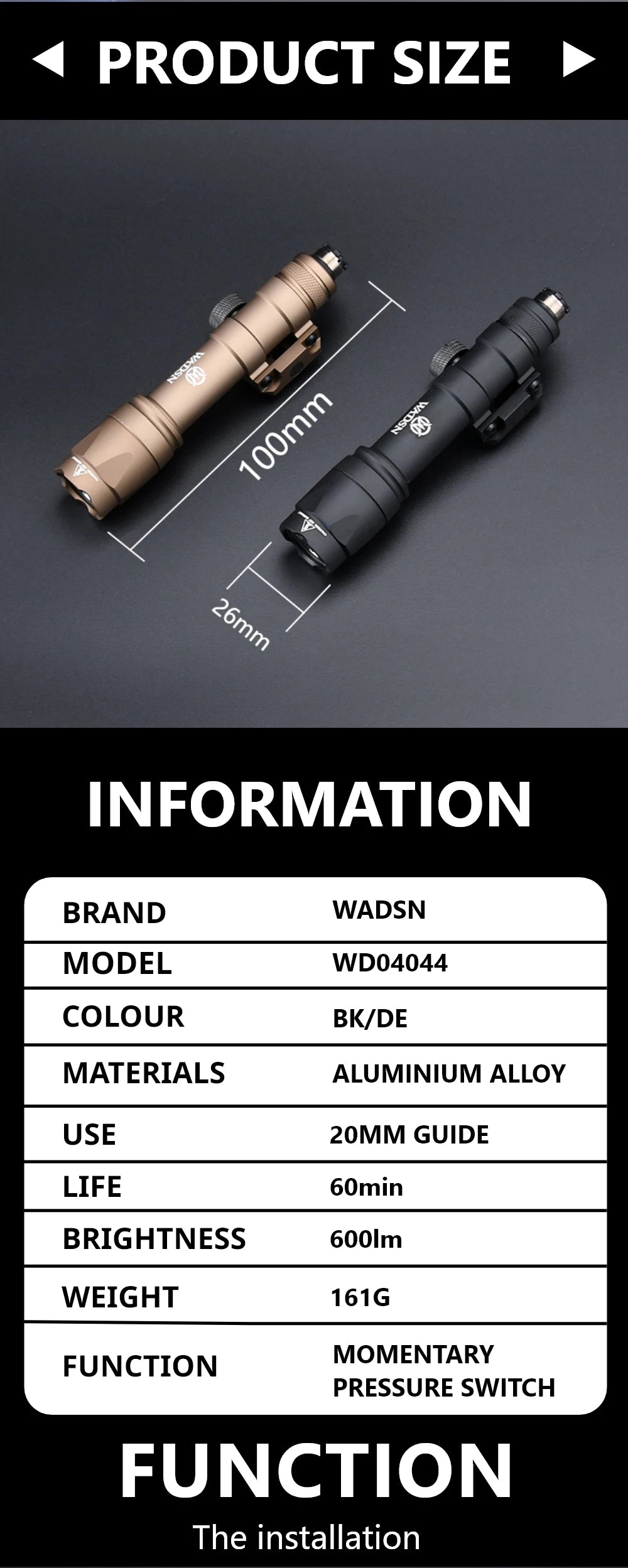 WADSN  Surefir M600C M600 M300 Ma boutique