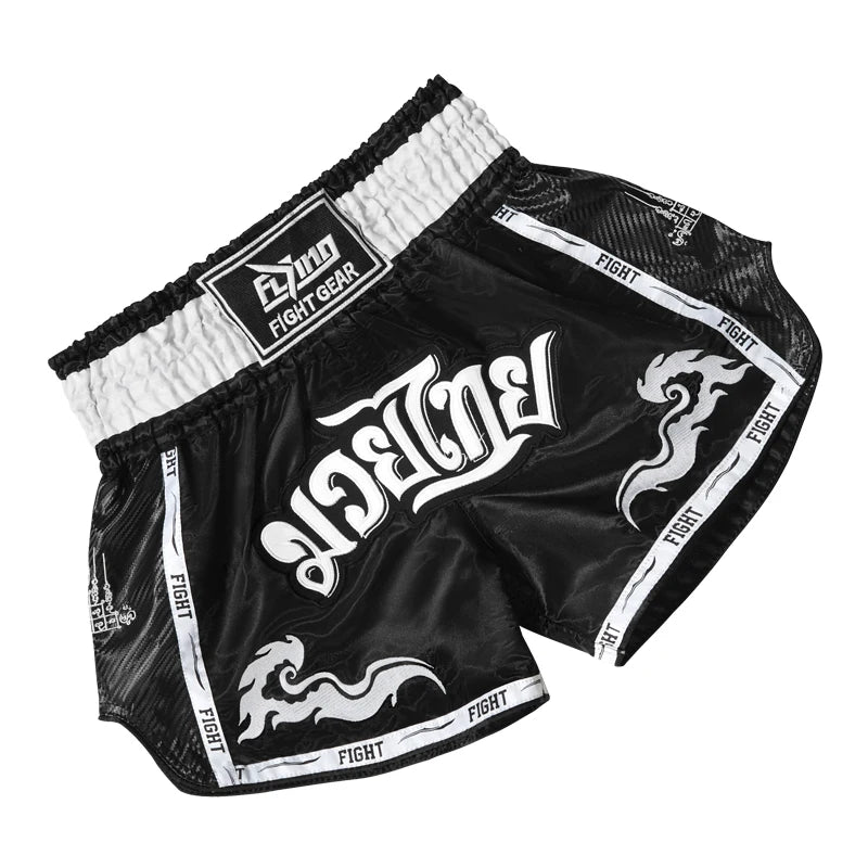 Shorts de Muay Thai et Boxe – Pour Hommes, Femmes, Enfants et Adolescents, Kickboxing, MMA, Sanda, Grappling, BJJ – Pantalons de Sport - BLACKBEARD OUTDOOR INDUSTRIES