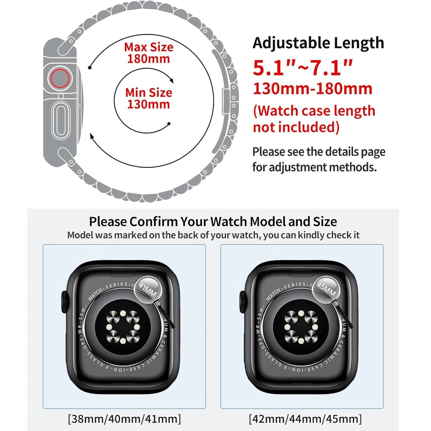Bracelet en Acier Inoxydable pour Apple Watch – Bandes Métalliques pour iWatch Ultra / Series 10/9/8/7/6/5/4/3/SE BLACKBEARD OUTDOOR INDUSTRIES