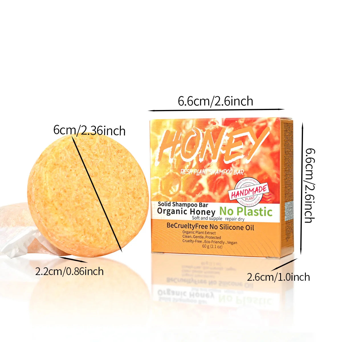 Shampooing Solide Nourrissant au Miel – Savon Artisanal pour Cheveux Forts et Équilibrés - BLACKBEARD OUTDOOR INDUSTRIES