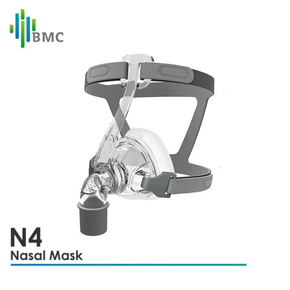 Masque Nasal CPAP BMC N4 – Harnais Inclus, Tailles S/M/L, Certifié CE